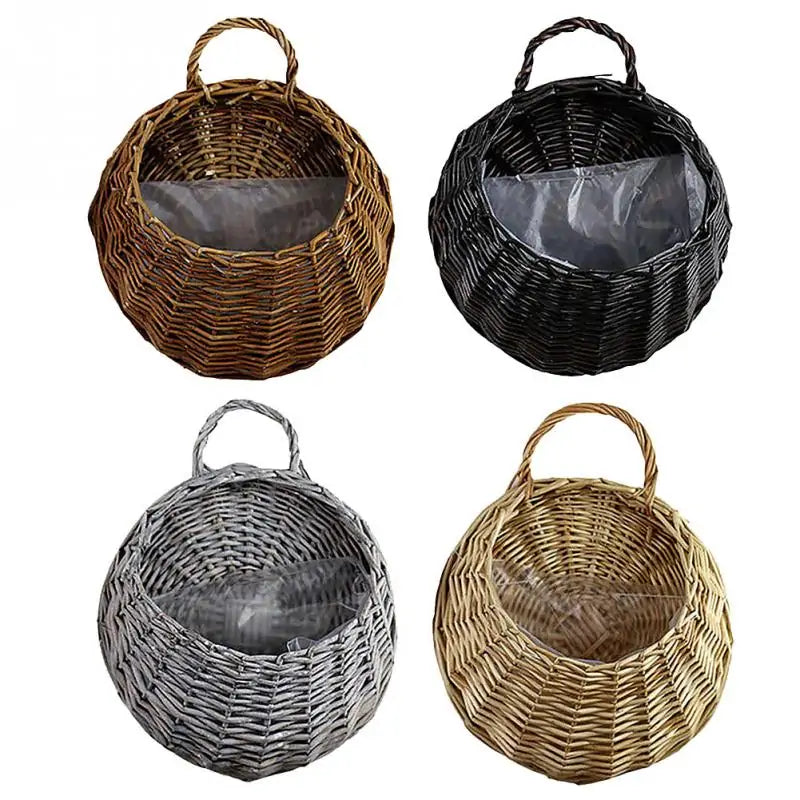 Handmade Wicker Rattan Flower Basket