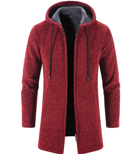 Men's All-Season Fleece-Lined Trend Cardigan – Versatile and Stylish