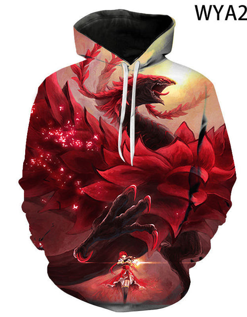Load image into Gallery viewer, 3D Digital Print Yu-Gi-Oh Hooded Sweatshirt (Unisex)
