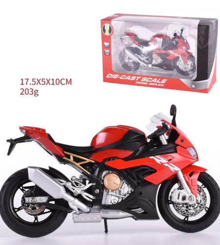 Alloy Motorcycle Toy – with Realistic Simulation
