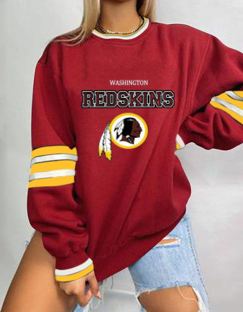 Load image into Gallery viewer, Loose-Fit NFL Graphic Long Sleeve Sweatshirt for Women
