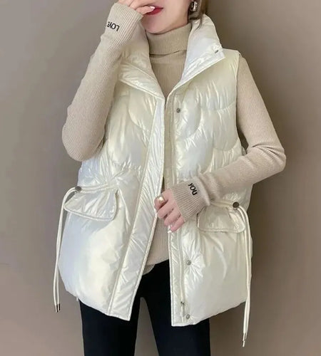 Warm Women Coats Winter Sleeveless