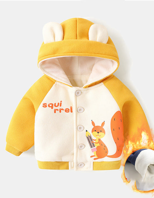 Load image into Gallery viewer, Baby Fleece Hooded Jacket for Boys and Girls Winter
