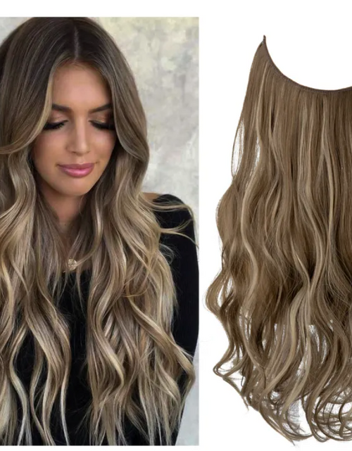 Load image into Gallery viewer, Long Curly Synthetic Wig – Heat-Resistant Fiber
