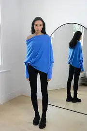 Load image into Gallery viewer, Off Shoulder Draped Jumper
