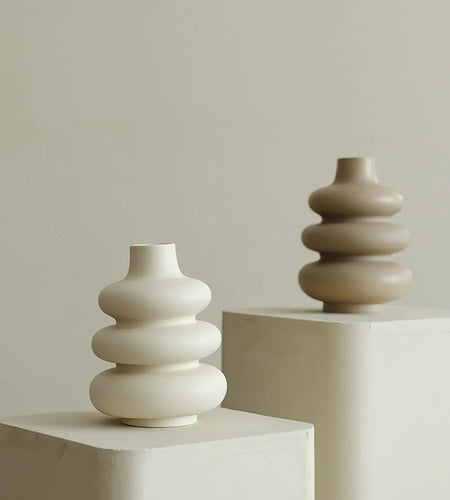 Elegant Round Ceramic Vase