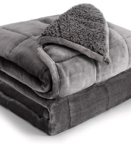 Double Rhinestone Velvet Lambswool Gravity Quilt