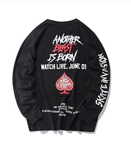 Round Neck Long Sleeve  T-Shirt
