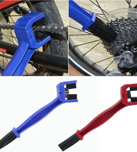 Dual-Clean Motorcycle & Bicycle Chain Brush Set
