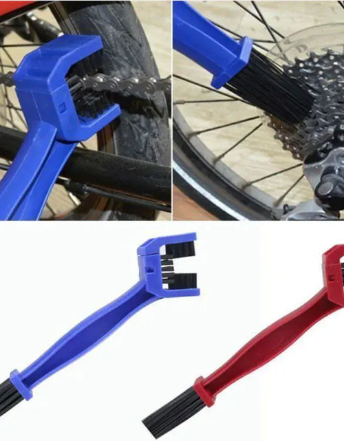 Load image into Gallery viewer, Dual-Clean Motorcycle &amp; Bicycle Chain Brush Set
