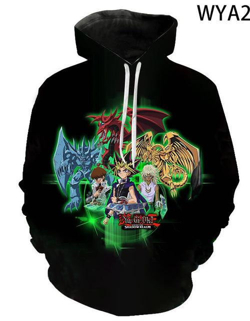 Load image into Gallery viewer, 3D Digital Print Yu-Gi-Oh Hooded Sweatshirt (Unisex)
