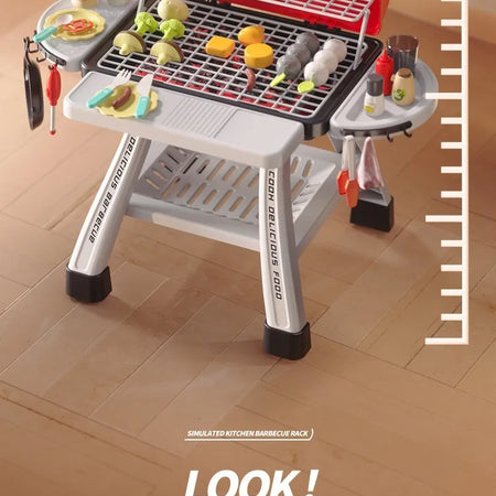 Children's Simulation Kitchen Cooking Spray Barbecue Table Toy Suit