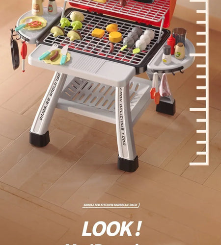 Children's Simulation Kitchen Cooking Spray Barbecue Table Toy Suit