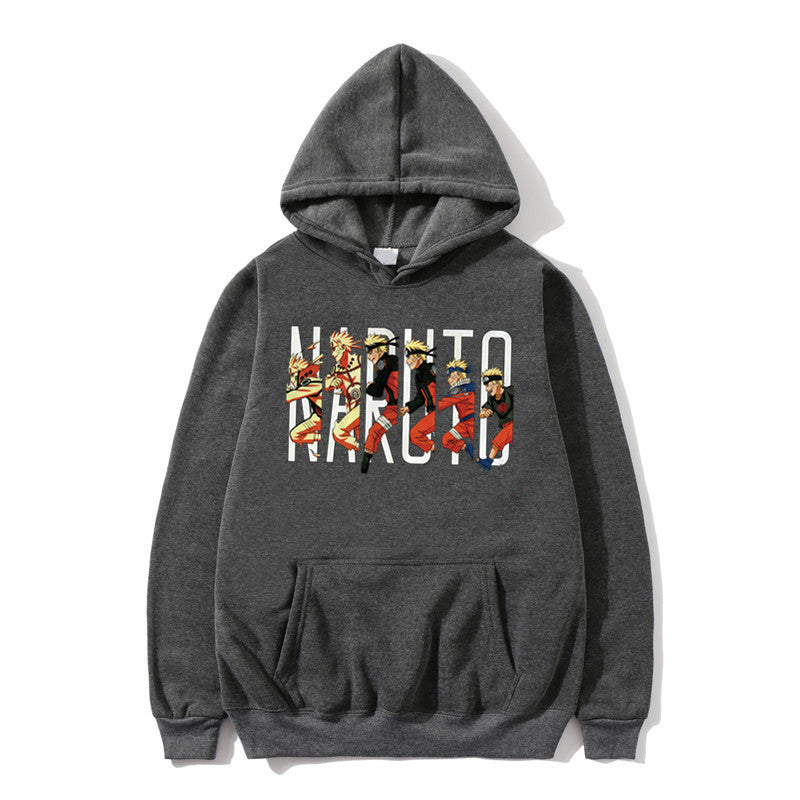 Printed Autumn Winter Hoodie - Naruto Uchiha Design