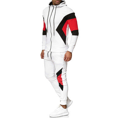 Load image into Gallery viewer, Men's Color Block Hoodie and Sweatpants Set
