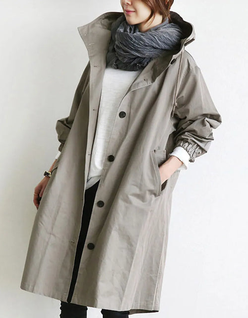 Load image into Gallery viewer, Oversized Women's Korean Style Slim Windbreaker
