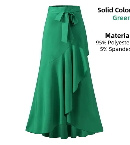 Ladies Casual Loose Ruffles Skirt