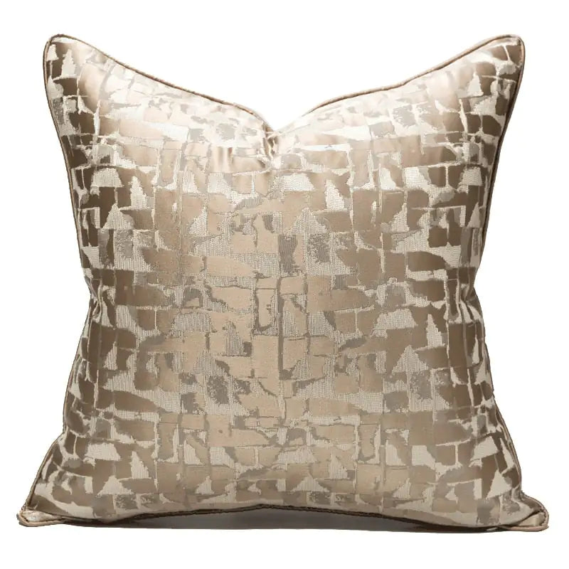 Bronze Jacquard Cushion Cover