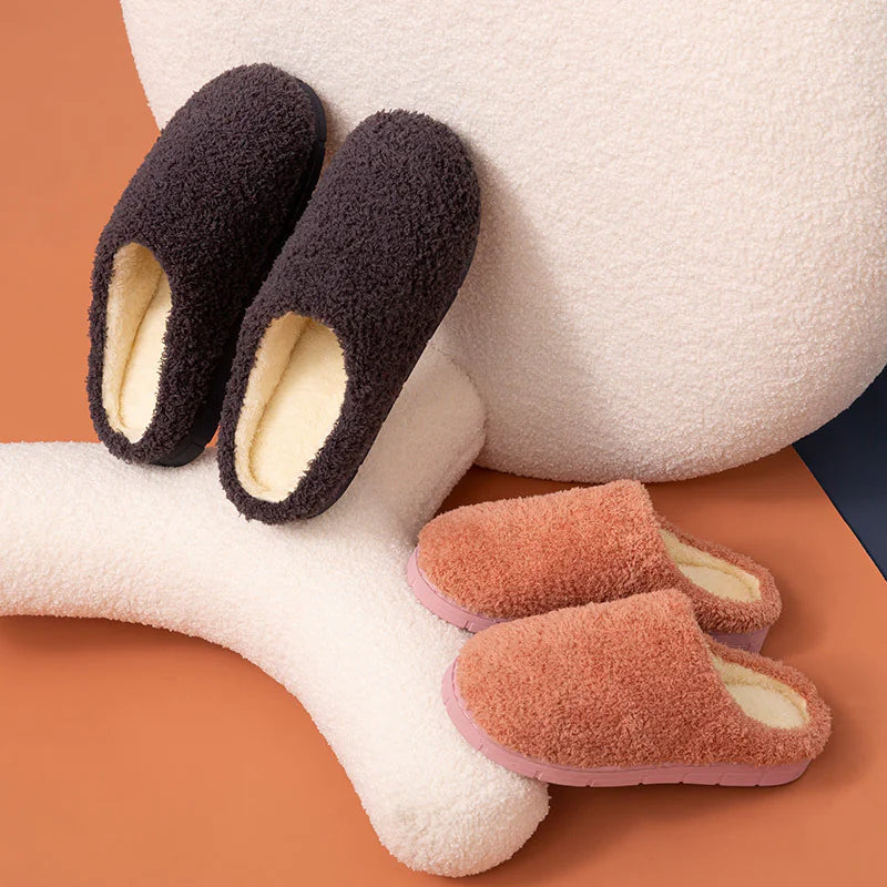 BASIC Fur Indoor Non Slip Slippers