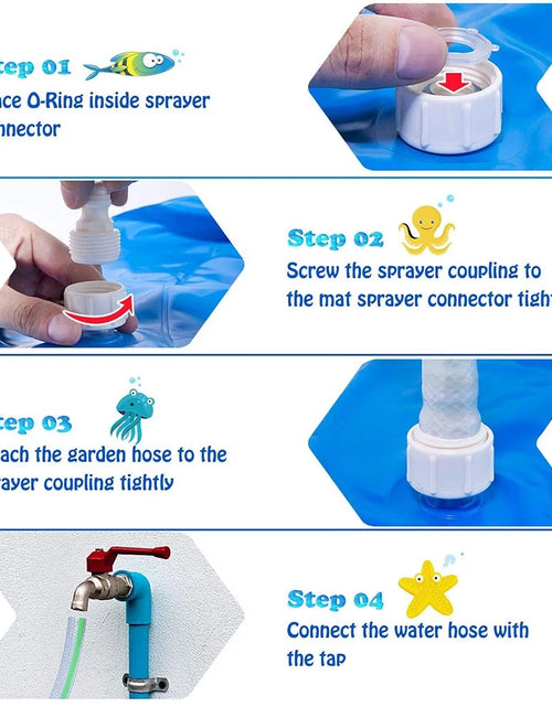 Load image into Gallery viewer, Outdoor Inflatable Water Spray Kids Sprinkler Play Pad
