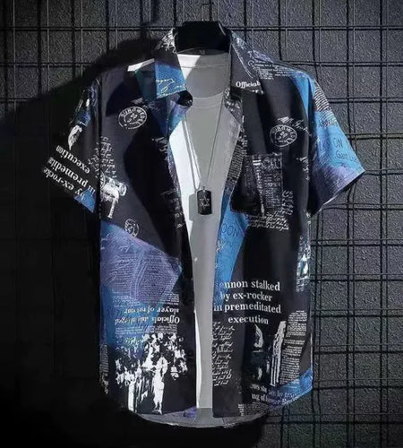 Men's Fashion Simple Loose Short Sleeve Shirt