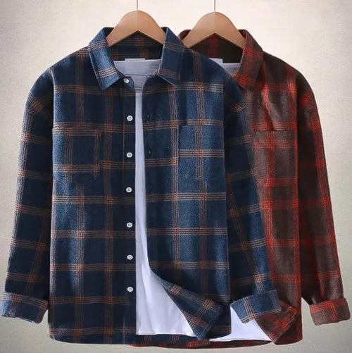Load image into Gallery viewer, Men's Fashion Casual Plaid Long Sleeve Shirt
