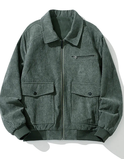 Load image into Gallery viewer, Men's Double Pocket Corduroy Jacket
