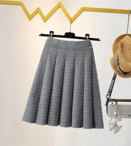 High Waist Knitted Skirt