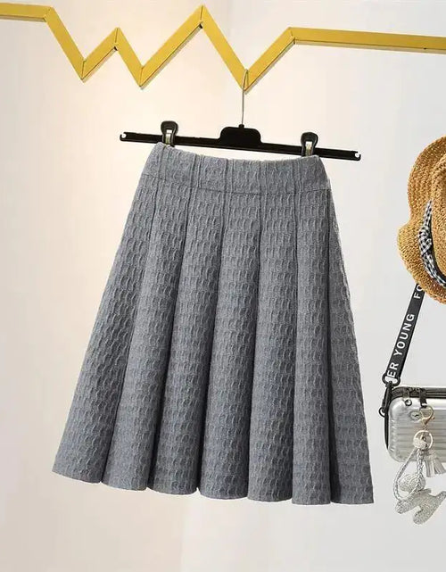 Load image into Gallery viewer, High Waist Knitted Skirt
