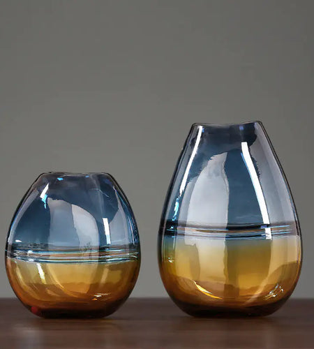 Modern Gradient Light Luxury Minimalist Glass Vase