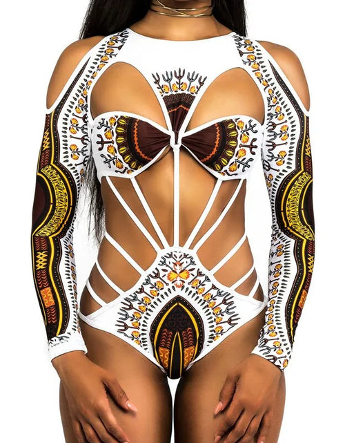 Load image into Gallery viewer, African Print One Piece Swimsuit
