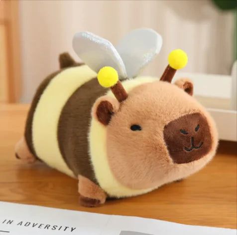 Load image into Gallery viewer, Toast Capybara Plush Doll - Bee Transformation Edition
