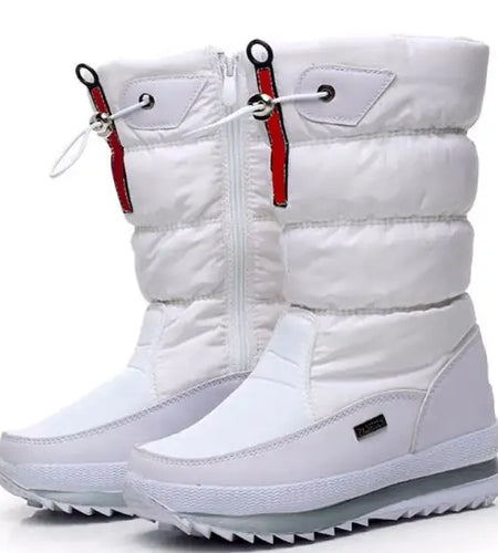 Thick waterproof and anti-ski boots for Winter
