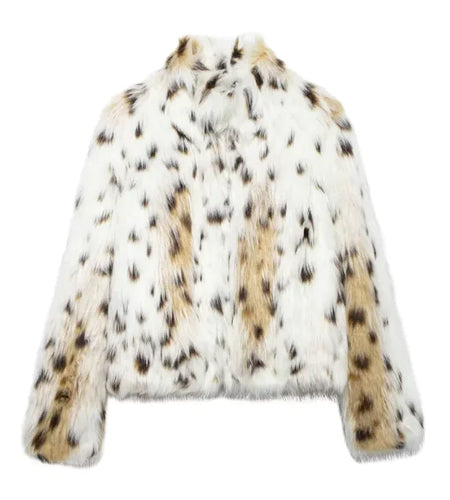 Women's Animal Pattern Baggy Coat