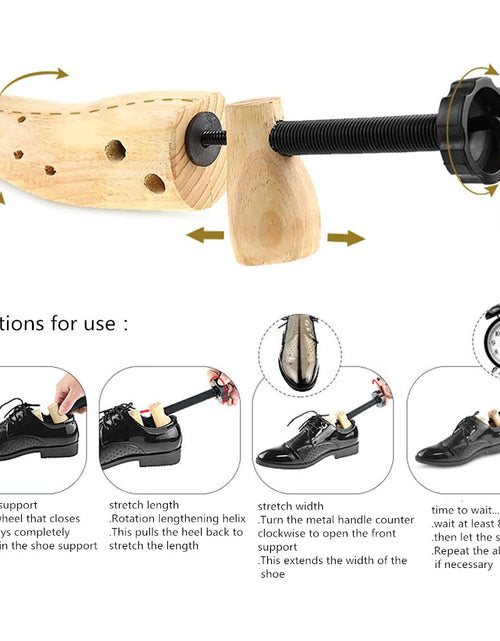 Load image into Gallery viewer, 2-Way Wooden Adjustable Shoe Stretcher Expander Men Women Boot Size US 5-13
