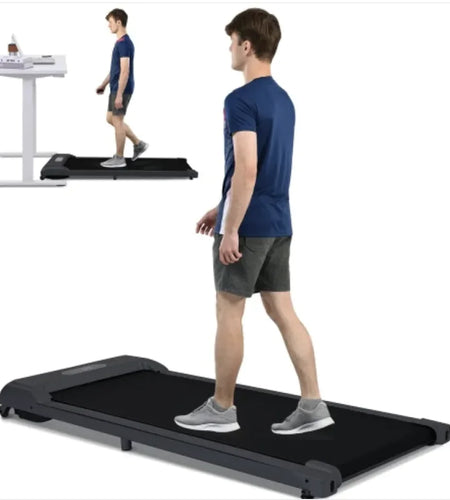 2-in-1 Under Desk Electric Treadmill 2.5HP with Remote Control & Display for Home, Office, and Gym