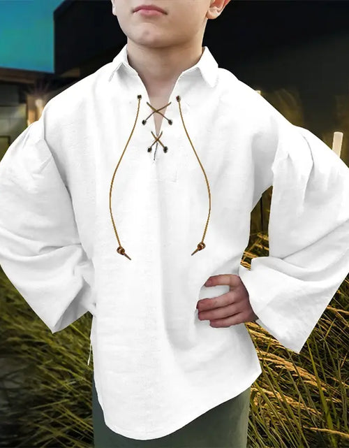 Load image into Gallery viewer, Boys Medieval Pirate Shirt
