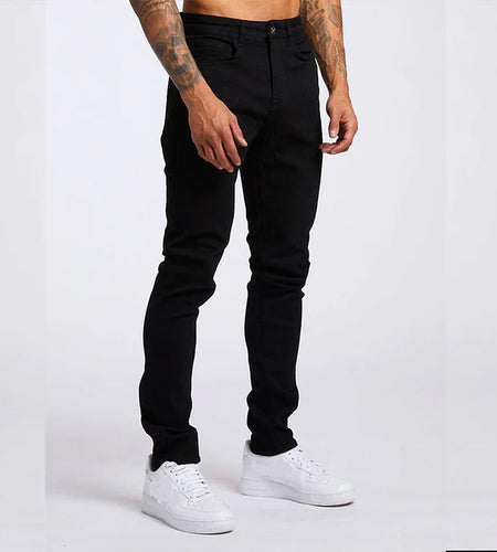 Men's Slim Fit High Waist Jeans