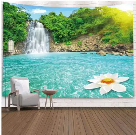 Load image into Gallery viewer, Natural Scenery Printed Hanging Cloth Decoration
