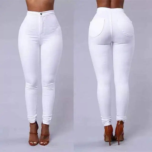 Load image into Gallery viewer, Women&#39;s High-Waist Skinny Jeans
