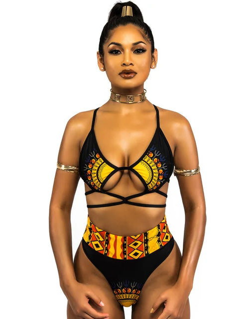 Load image into Gallery viewer, African Print One Piece Swimsuit
