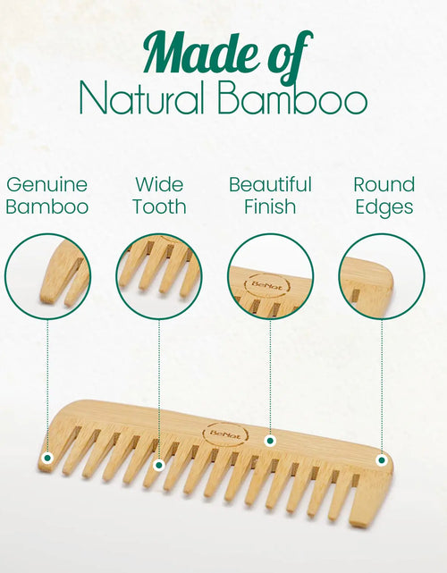 Load image into Gallery viewer, All-Natural Bamboo Hair Comb
