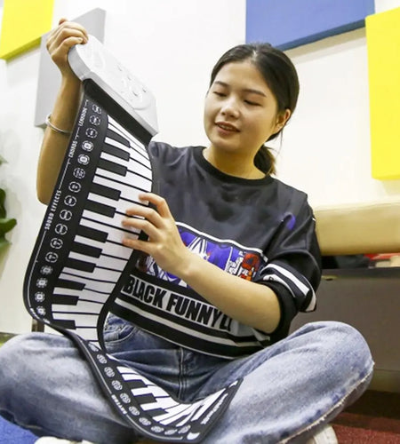 Portable 49-Key Flexible Silicone Roll Up Piano