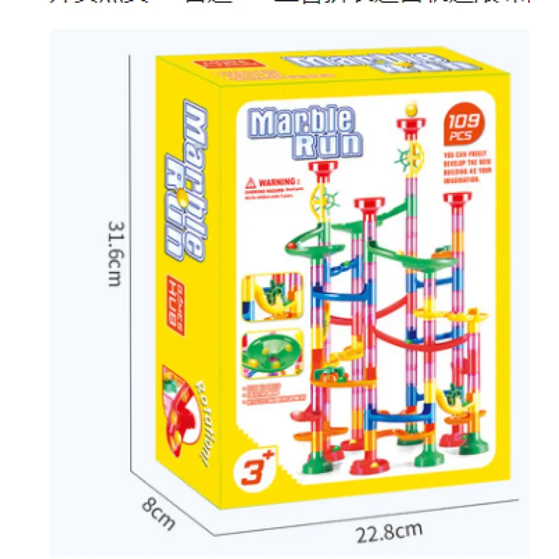 3D Maze Puzzle Track Building Blocks Toy for Kids