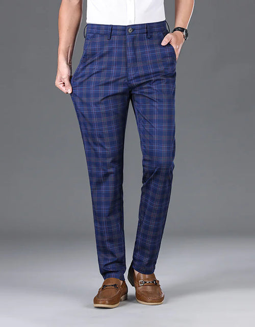 Load image into Gallery viewer, Men's Stripe Plaid Casual Pants
