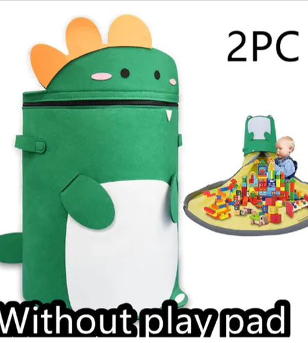 2-in-1 Felt Toy Storage Bag & Play Mat