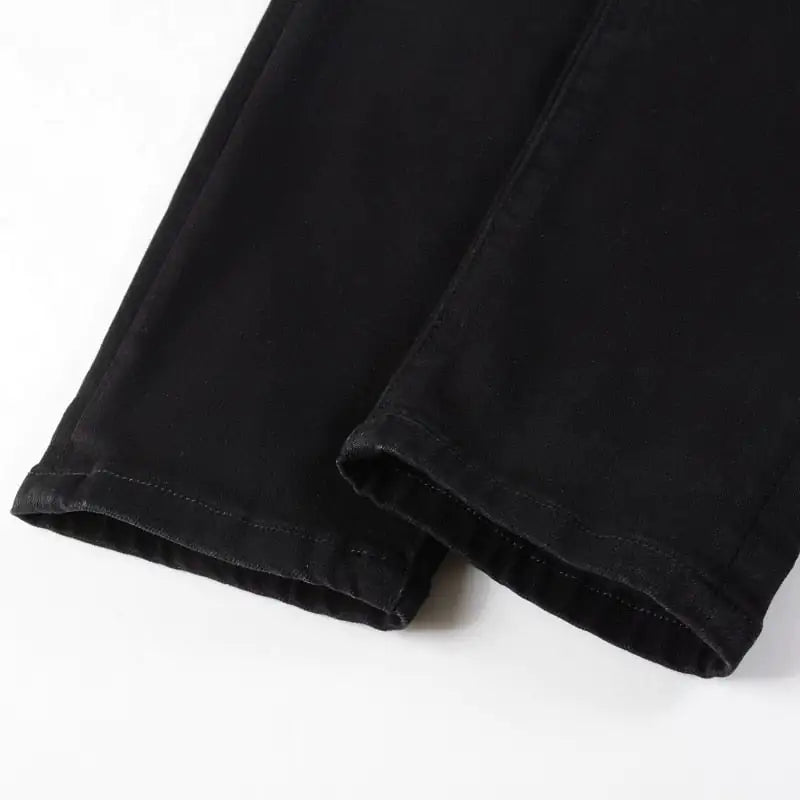 Men's Black Color Ripped Skinny Jeans