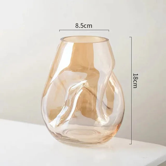 Modern Minimalist Stained Glass Vase