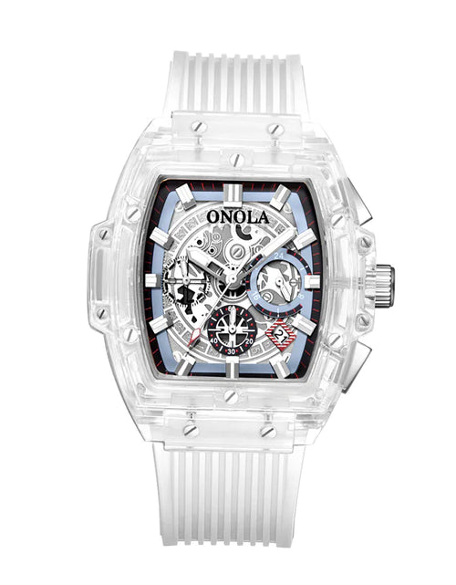 Load image into Gallery viewer, Men's watch with transparent case

