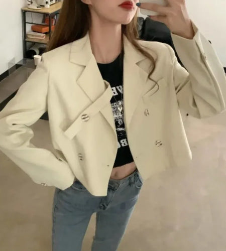 Casual Loose-Fit Short Blazer